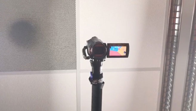 The camera to shoot the overhead video